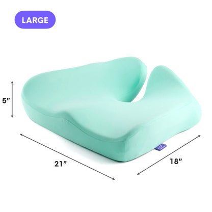 Luxeraum.de Chair & Sofa Cushions Orthopädisches Sitzkissen Cloud Cradle – Memory Foam Sitzkissen für Büro, Auto & Stuhl gegen Rückenschmerzen