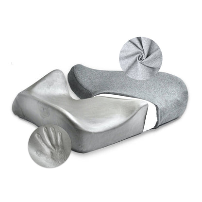 Luxeraum.de Chair & Sofa Cushions Orthopädisches Sitzkissen Cloud Cradle – Memory Foam Sitzkissen für Büro, Auto & Stuhl gegen Rückenschmerzen