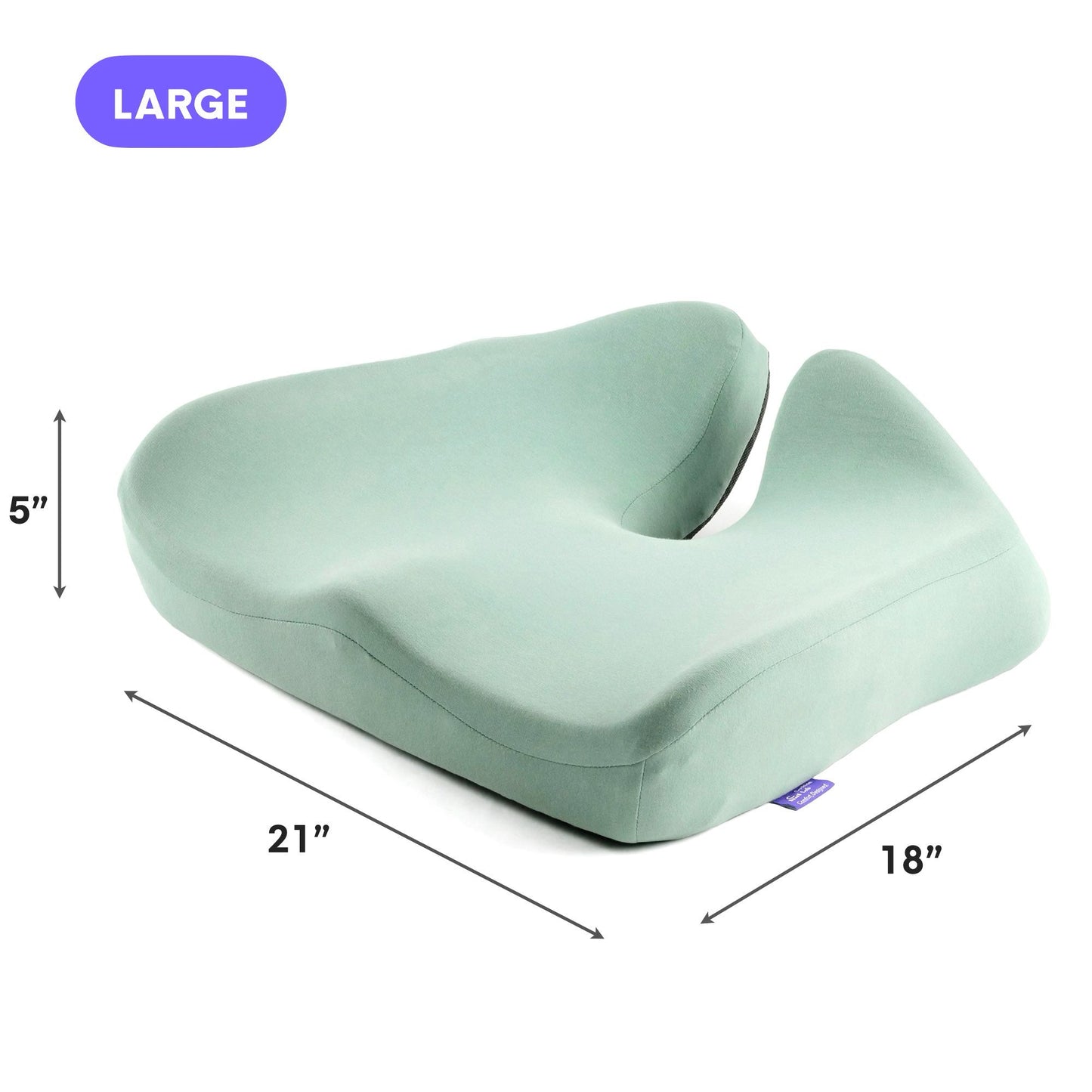 Luxeraum.de Chair & Sofa Cushions Groß / Tealblau Orthopädisches Sitzkissen Cloud Cradle – Memory Foam Sitzkissen für Büro, Auto & Stuhl gegen Rückenschmerzen