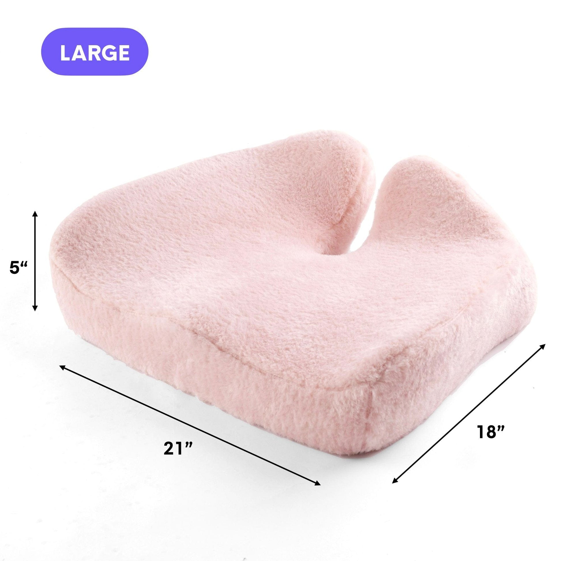 Luxeraum.de Chair & Sofa Cushions Groß / Blush Orthopädisches Sitzkissen Cloud Cradle – Memory Foam Sitzkissen für Büro, Auto & Stuhl gegen Rückenschmerzen