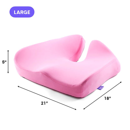 Luxeraum.de Chair & Sofa Cushions Groß / Fuchsia Orthopädisches Sitzkissen Cloud Cradle – Memory Foam Sitzkissen für Büro, Auto & Stuhl gegen Rückenschmerzen