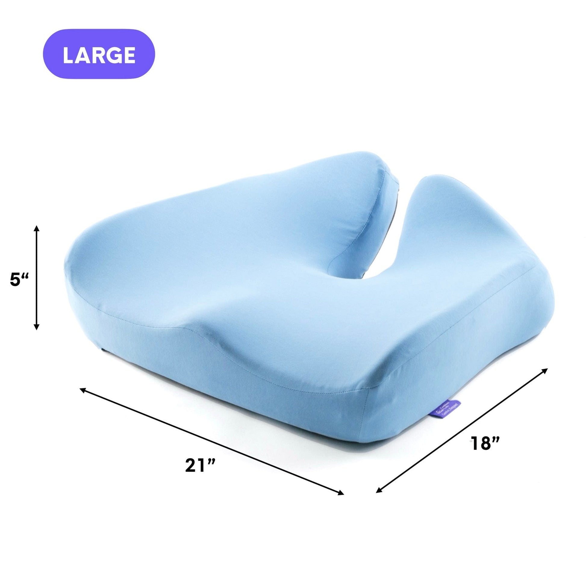 Luxeraum.de Chair & Sofa Cushions Groß / Waldgrün Orthopädisches Sitzkissen Cloud Cradle – Memory Foam Sitzkissen für Büro, Auto & Stuhl gegen Rückenschmerzen