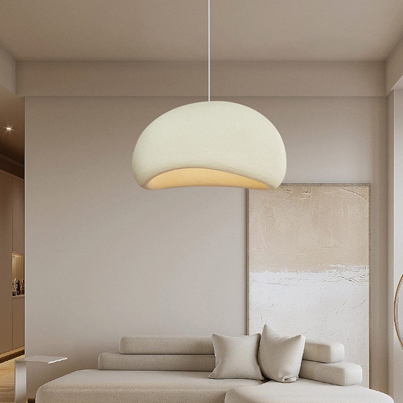 Luxeraum.de Ceiling Light Fixtures Beige / Durchmesser 30cm Cloud Pendelleuchte – Wabi-Sabi Stil – Modernes Design