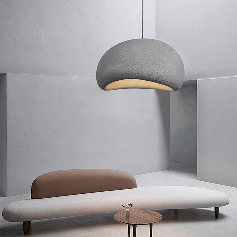 Luxeraum.de Ceiling Light Fixtures Grau / Durchmesser 30cm Cloud Pendelleuchte – Wabi-Sabi Stil – Modernes Design