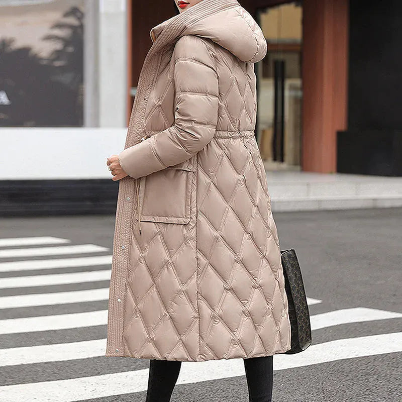 Luxeraum.de AW - Womens - Jackets & Coats Beige / XS Damen Daunen Winterjacke lang – warm & hochwertig