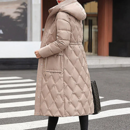 Luxeraum.de AW - Womens - Jackets & Coats Beige / XS Damen Daunen Winterjacke lang – warm & hochwertig