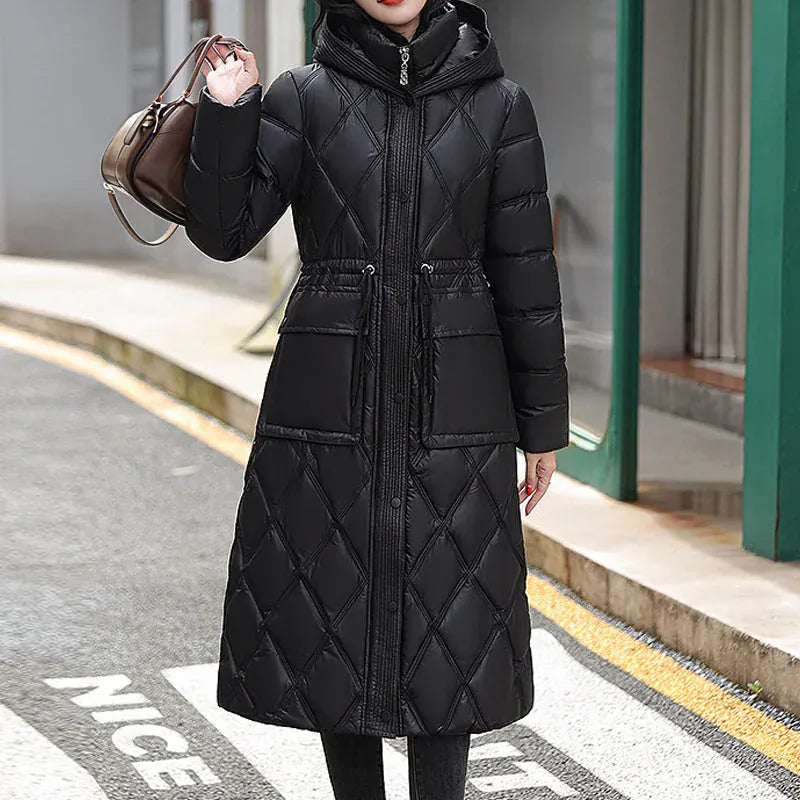 Luxeraum.de AW - Womens - Jackets & Coats Schwarz / XS Damen Daunen Winterjacke lang – warm & hochwertig