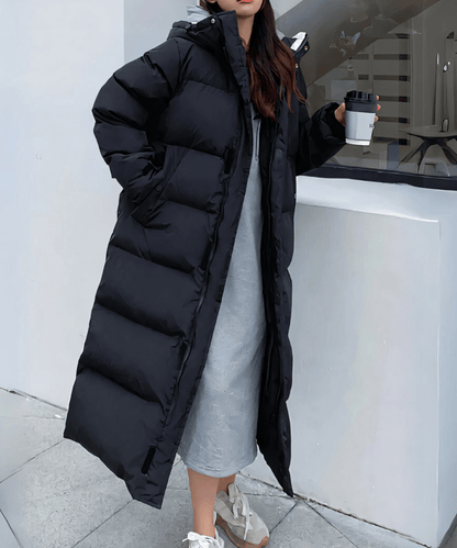 Luxeraum.de Schwarz / XS Damen Funktionsjacke lang wasser- & winddicht, modern, hochwertig