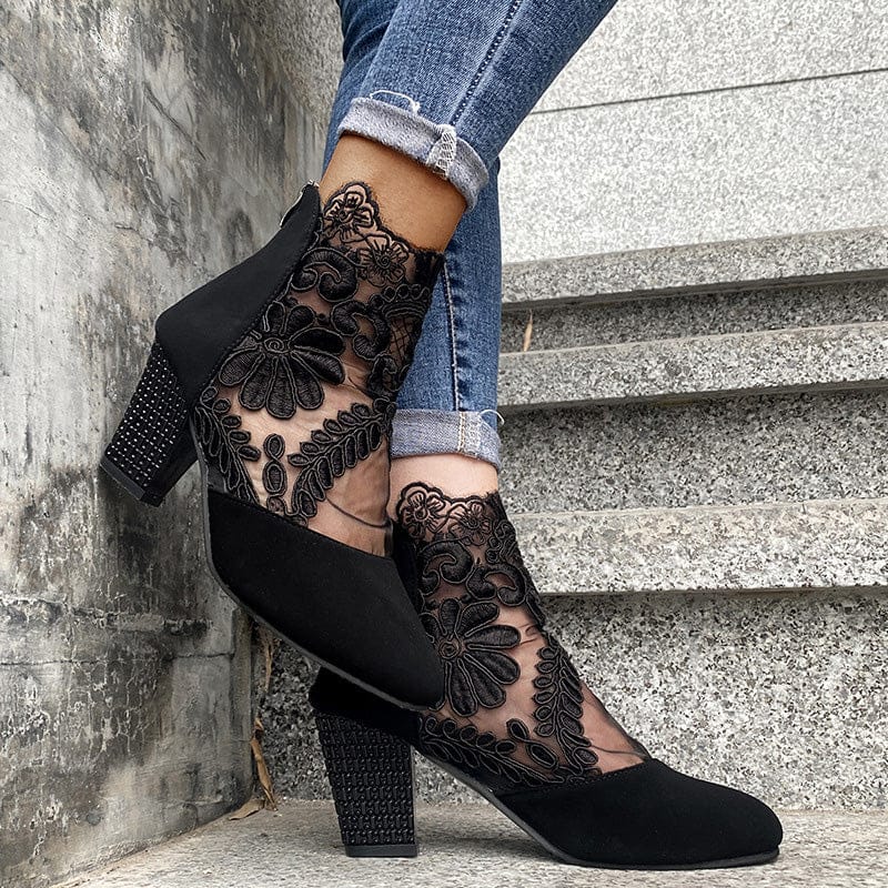Luxeraum.de Kleidung & Accessoires Damen High Heels mit eleganter Spitze für den Sommer