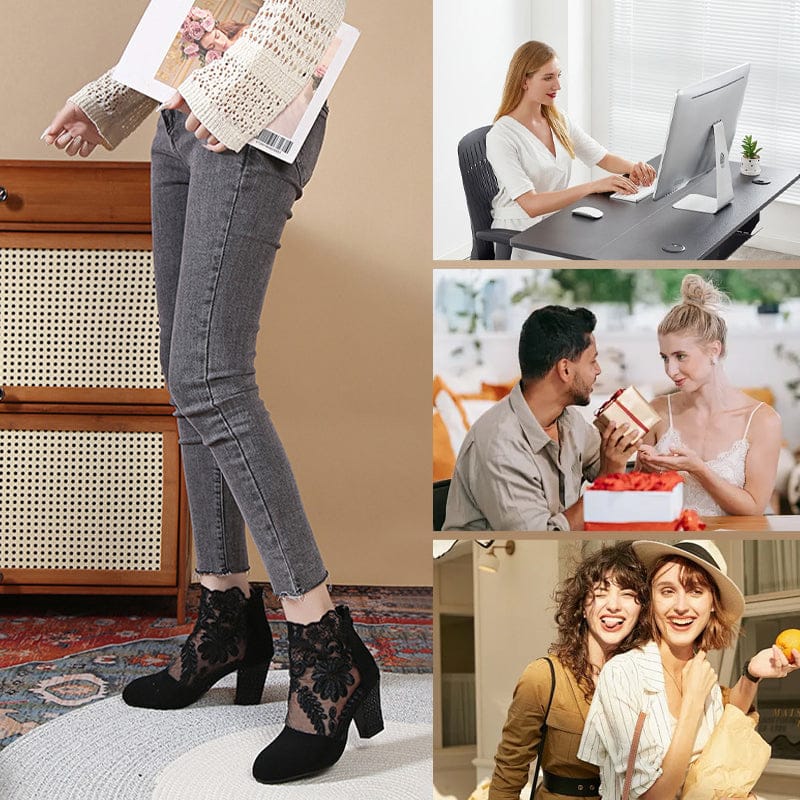 Luxeraum.de Kleidung & Accessoires Damen High Heels mit eleganter Spitze für den Sommer