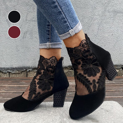 Luxeraum.de Kleidung & Accessoires Damen High Heels mit eleganter Spitze für den Sommer