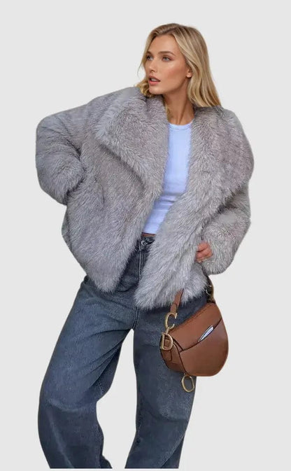 Luxeraum.de Kunstpelzjacke Damen Kunstfelljacke – Luxuriös, warm und zeitlos elegant