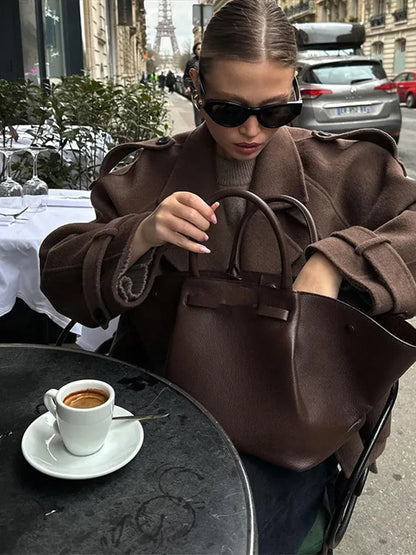 Luxeraum.de Damen Kurzjacke Vintage Look – leicht & modern