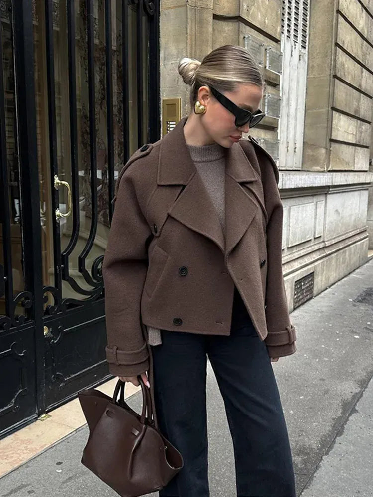 Luxeraum.de Damen Kurzjacke Vintage Look – leicht & modern
