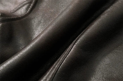 Luxeraum.de AW - Womens - Jackets & Coats Damen Lederjacke elegant mit warmem Kunstfellfutter