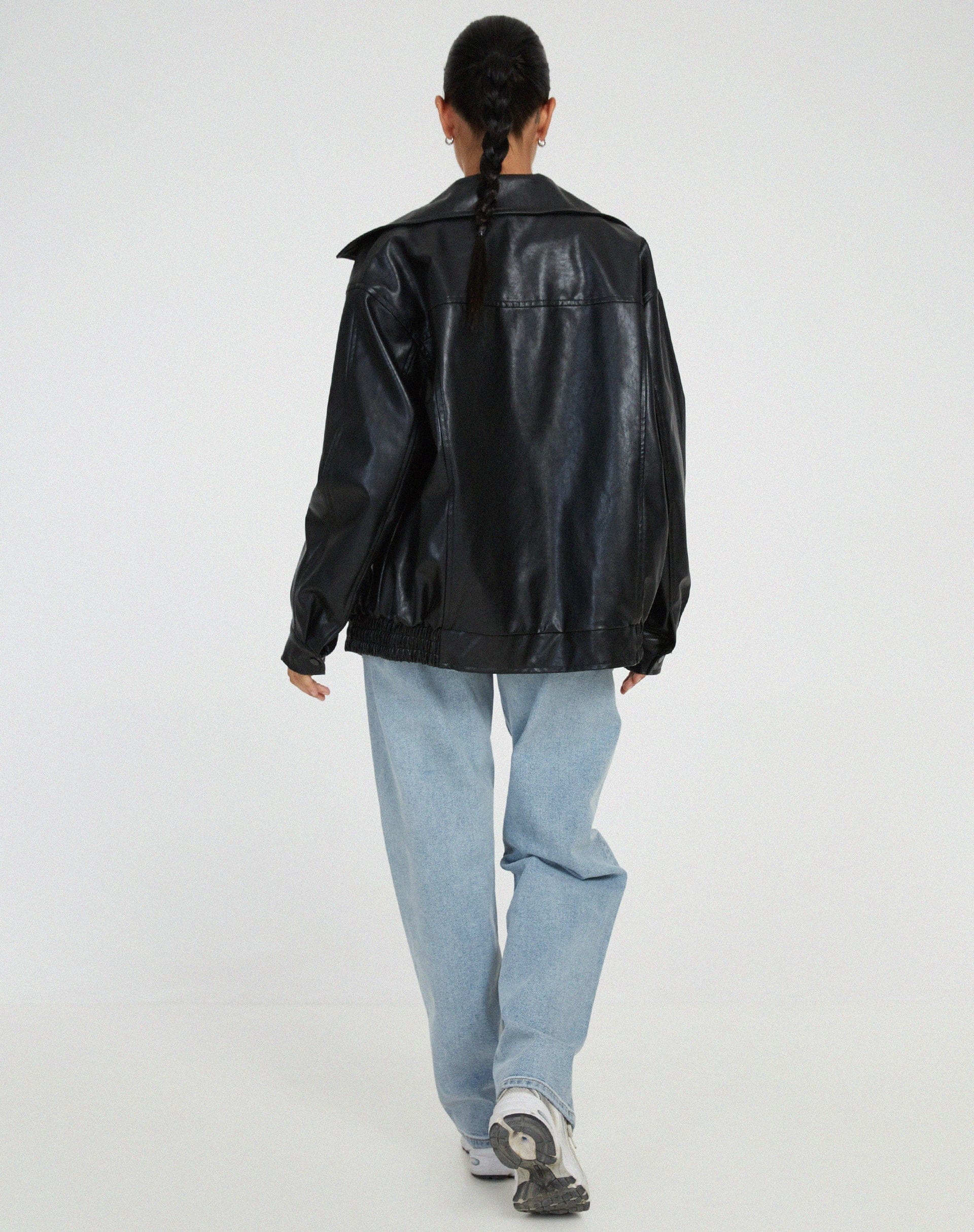 Luxeraum.de Jacke Damen Lederjacke Oversized – Hochwertig, Modern, PU-Kunstleder