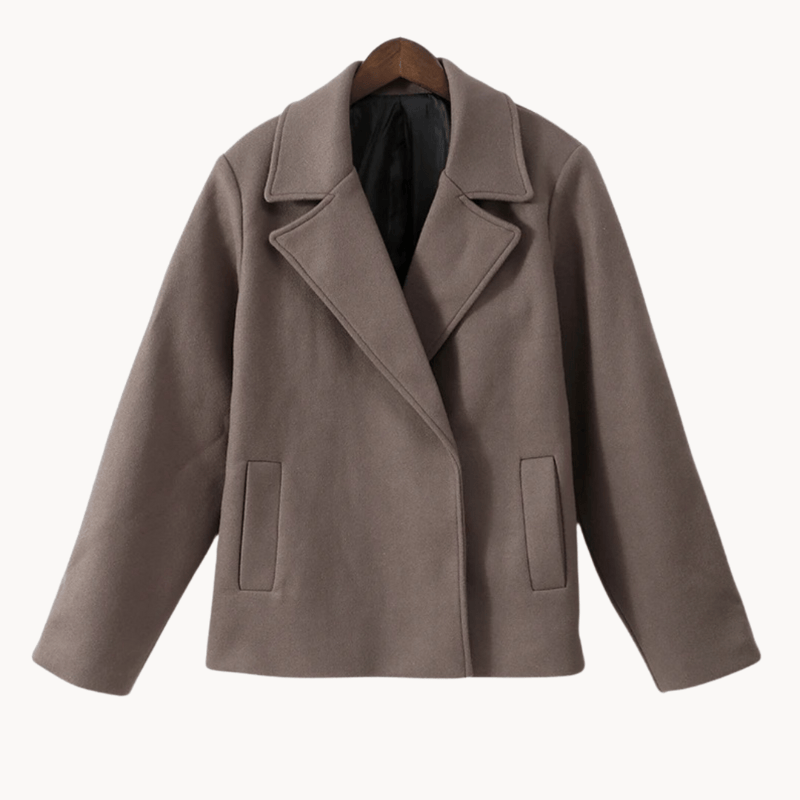 Luxeraum.de Hellbraun / S Damen Mantel elegant – Hochwertiger Reversmantel, modern und stilvoll