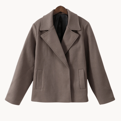 Luxeraum.de Hellbraun / S Damen Mantel elegant – Hochwertiger Reversmantel, modern und stilvoll