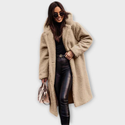 Luxeraum.de Beige / S Damen Mantel warm & kuschelig – Eleganter Wintermantel