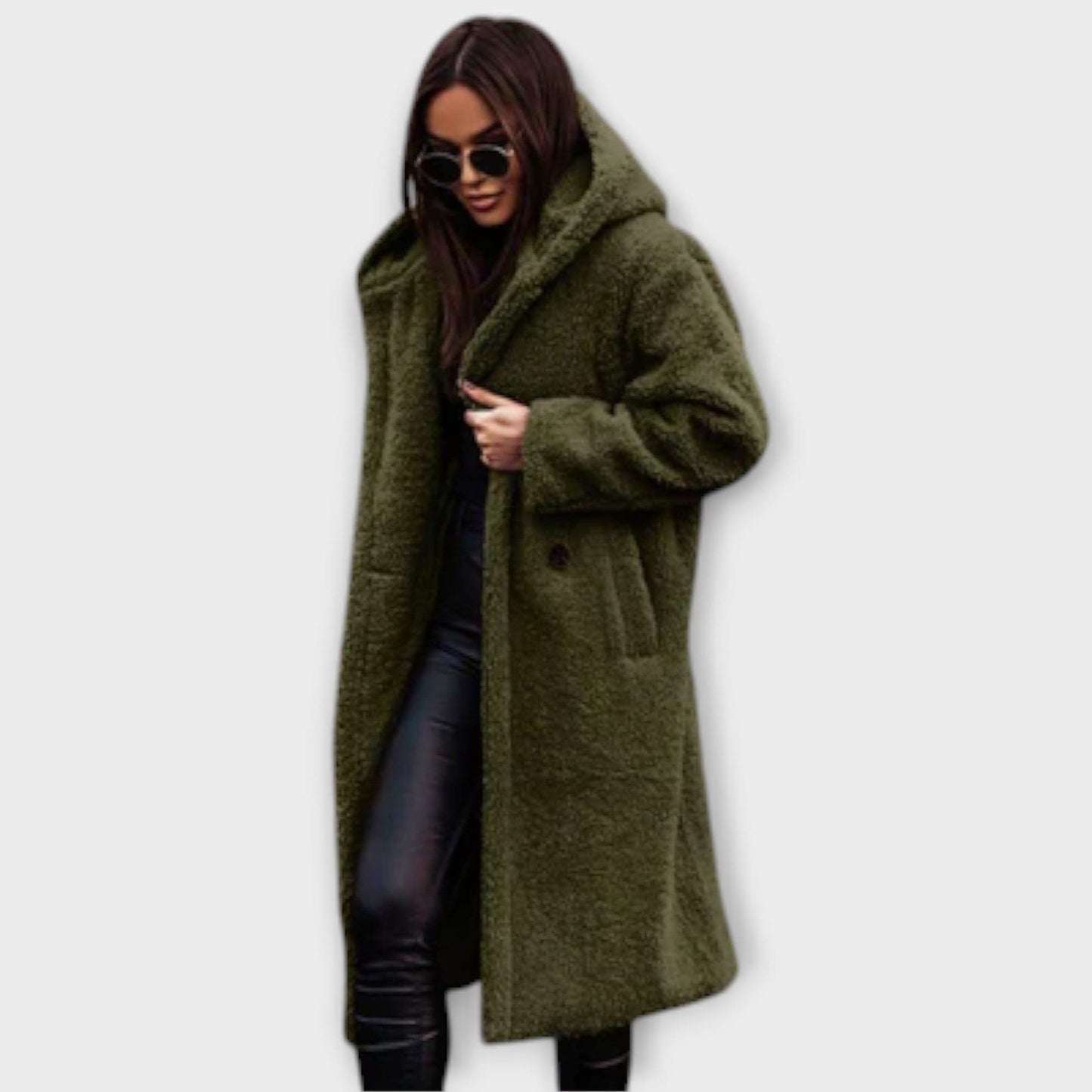 Luxeraum.de Grün / S Damen Mantel warm & kuschelig – Eleganter Wintermantel