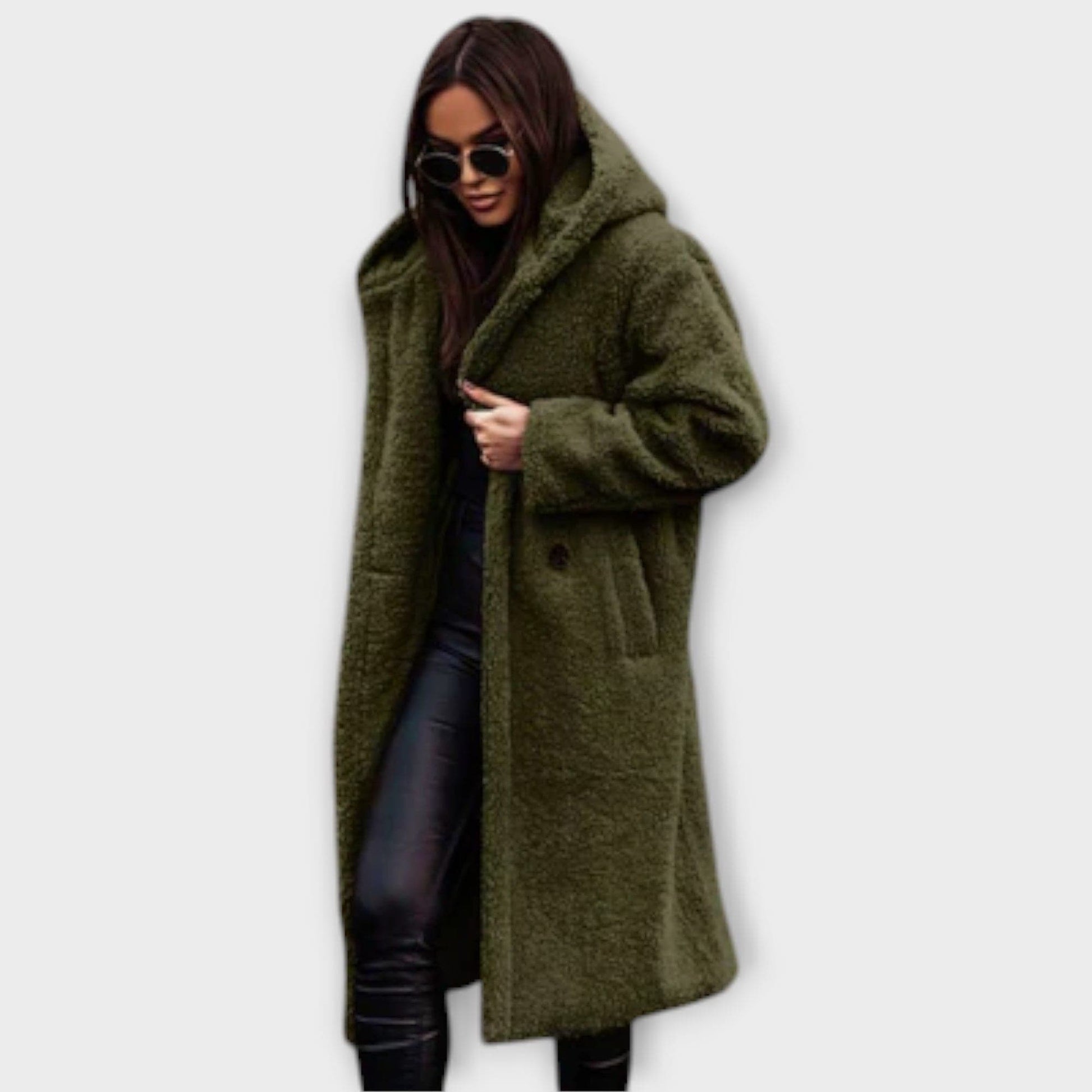 Luxeraum.de Grün / S Damen Mantel warm & kuschelig – Eleganter Wintermantel