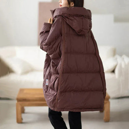 Luxeraum.de Puffer Jackets Damen Pufferjacke Extra Warm Oversize Winterjacke Hochwertig