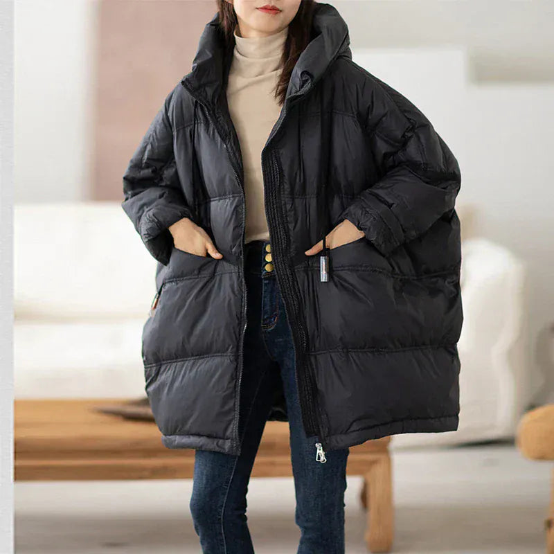 Luxeraum.de Puffer Jackets Damen Pufferjacke Extra Warm Oversize Winterjacke Hochwertig