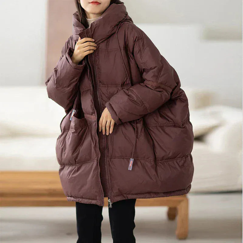 Luxeraum.de Puffer Jackets Damen Pufferjacke Extra Warm Oversize Winterjacke Hochwertig
