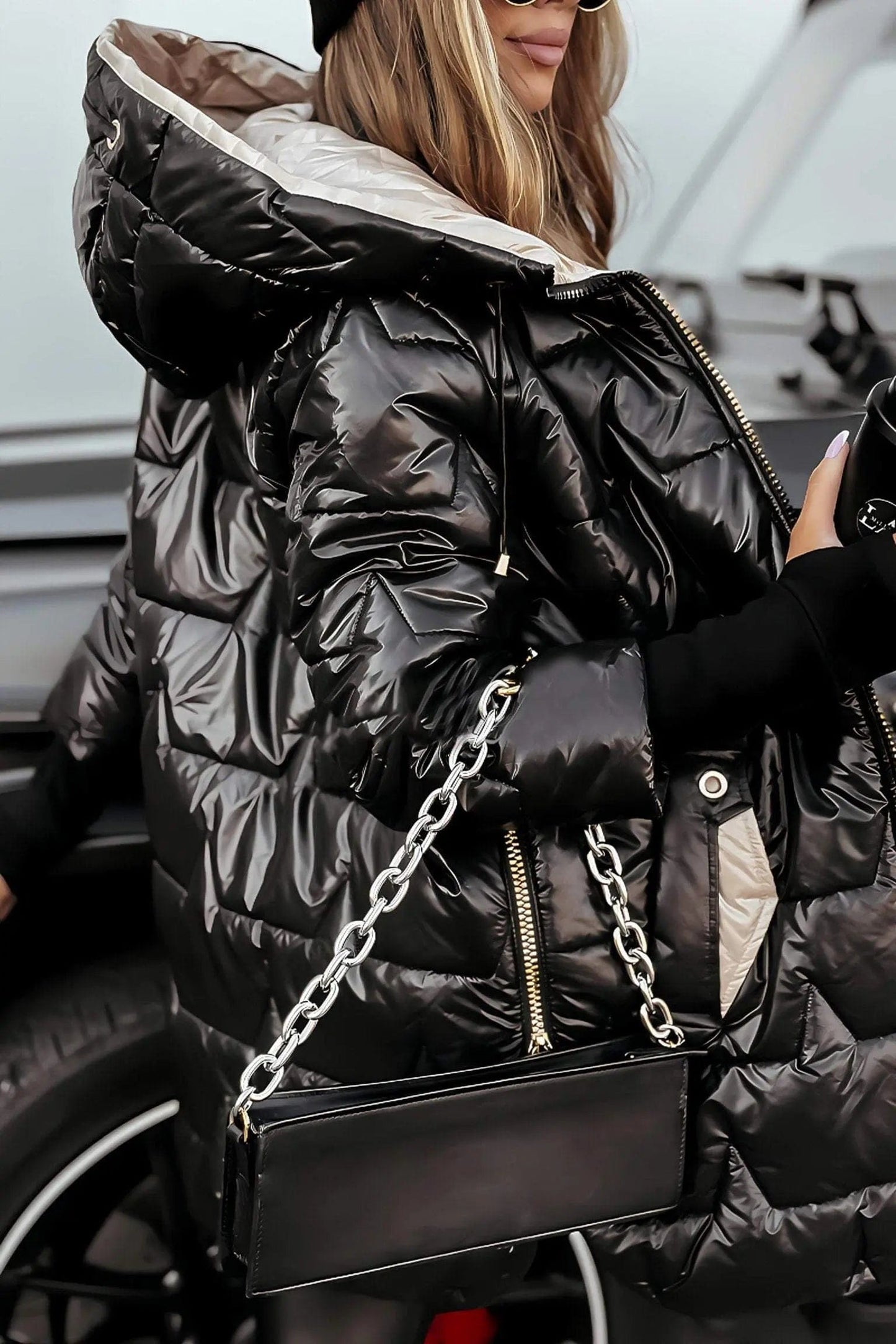 Luxeraum.de Outerwear Damen Pufferjacke mit Kapuze – warm & modern