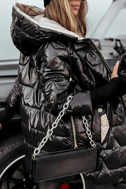 Luxeraum.de Outerwear Damen Pufferjacke mit Kapuze – warm & modern