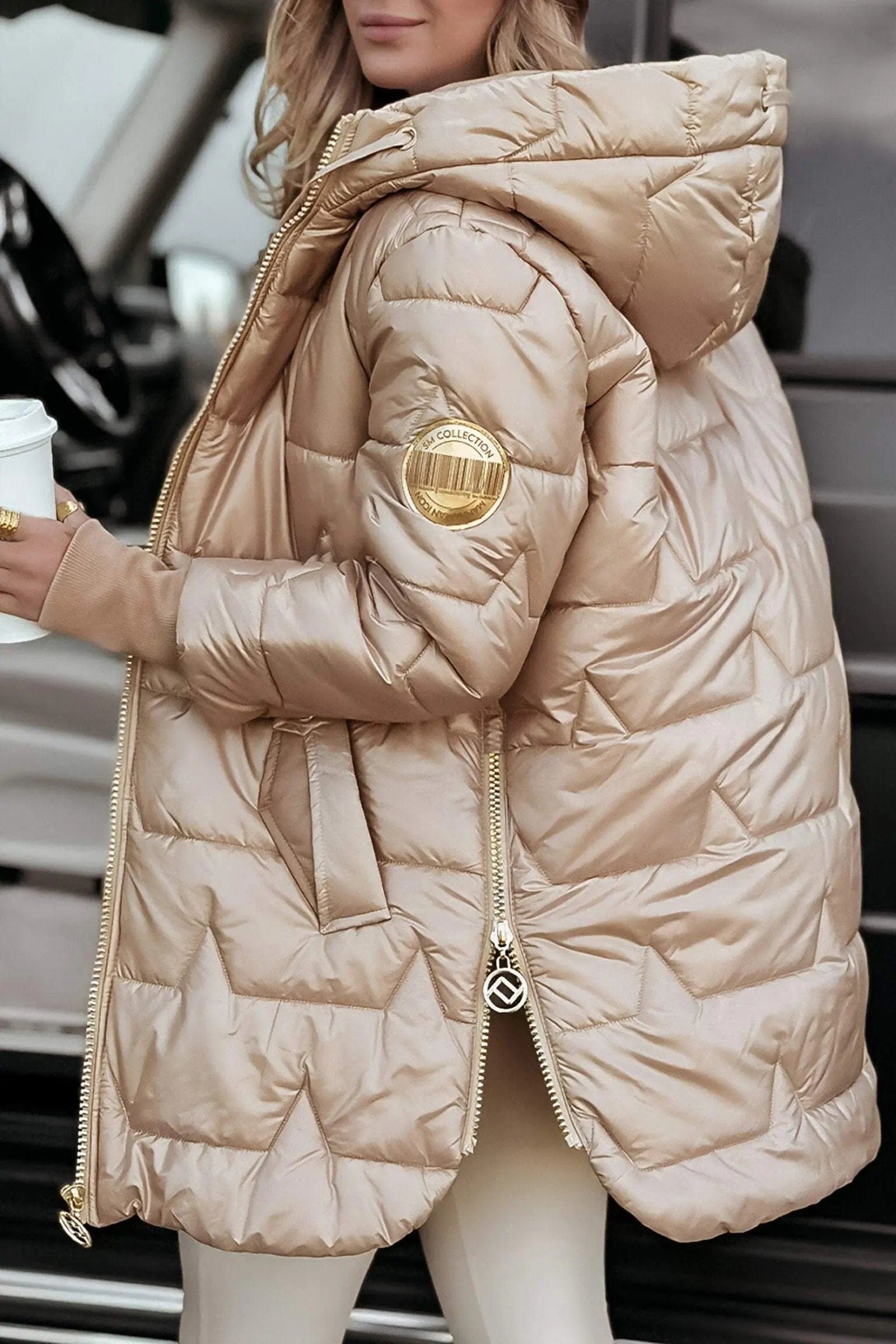 Luxeraum.de Outerwear Damen Pufferjacke mit Kapuze – warm & modern