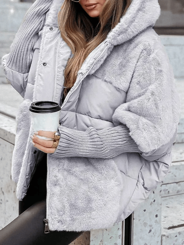 Luxeraum.de Puffer Jackets Damen Pufferjacke warm elegant gesteppte Winterjacke hochwertig