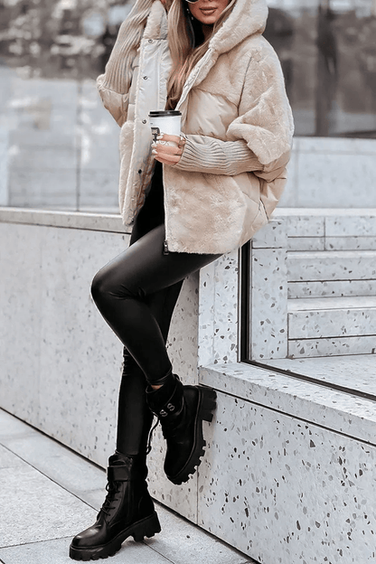 Luxeraum.de Puffer Jackets Damen Pufferjacke warm elegant gesteppte Winterjacke hochwertig
