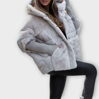 Luxeraum.de Puffer Jackets Damen Pufferjacke warm elegant gesteppte Winterjacke hochwertig