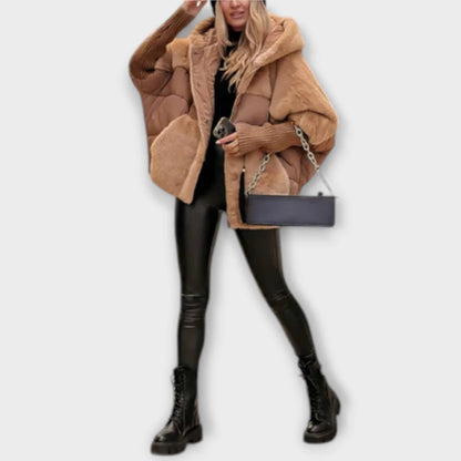 Luxeraum.de Puffer Jackets Damen Pufferjacke warm elegant gesteppte Winterjacke hochwertig