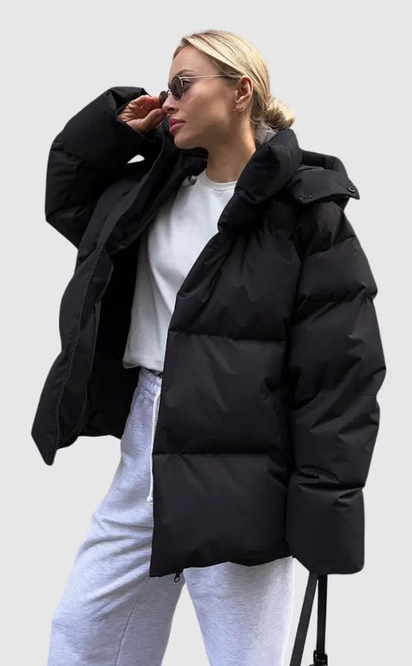 Luxeraum.de Puffer Jackets Schwarz / S Damen Pufferjacke Warm Modern – Perfekt Für Kalte Tage