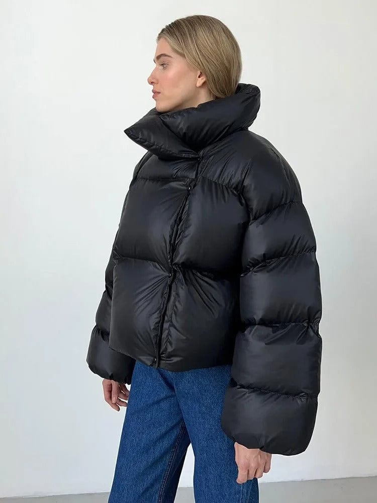 Luxeraum.de Puffer Jackets Damen Pufferjacke wattiert mit Kapuze – warm & hochwertig