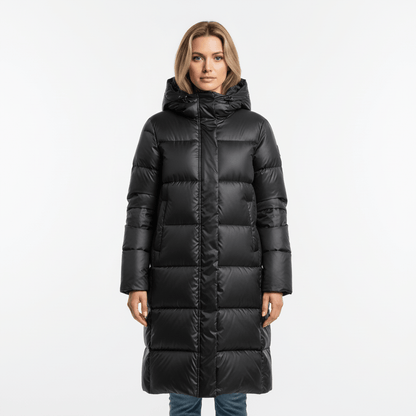 Luxeraum.de Puffer Jackets Damen Puffermantel lang – warm, modern und elegant für den Winter