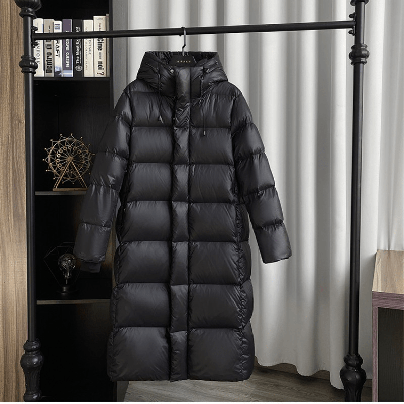 Luxeraum.de Puffer Jackets Damen Puffermantel lang – warm, modern und elegant für den Winter