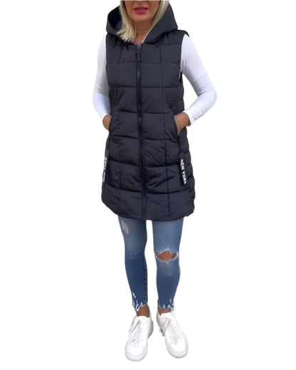 Luxeraum.de Dame yttertøy Schwarz / S Damen Pufferweste warm und modern – Ikonisches Design