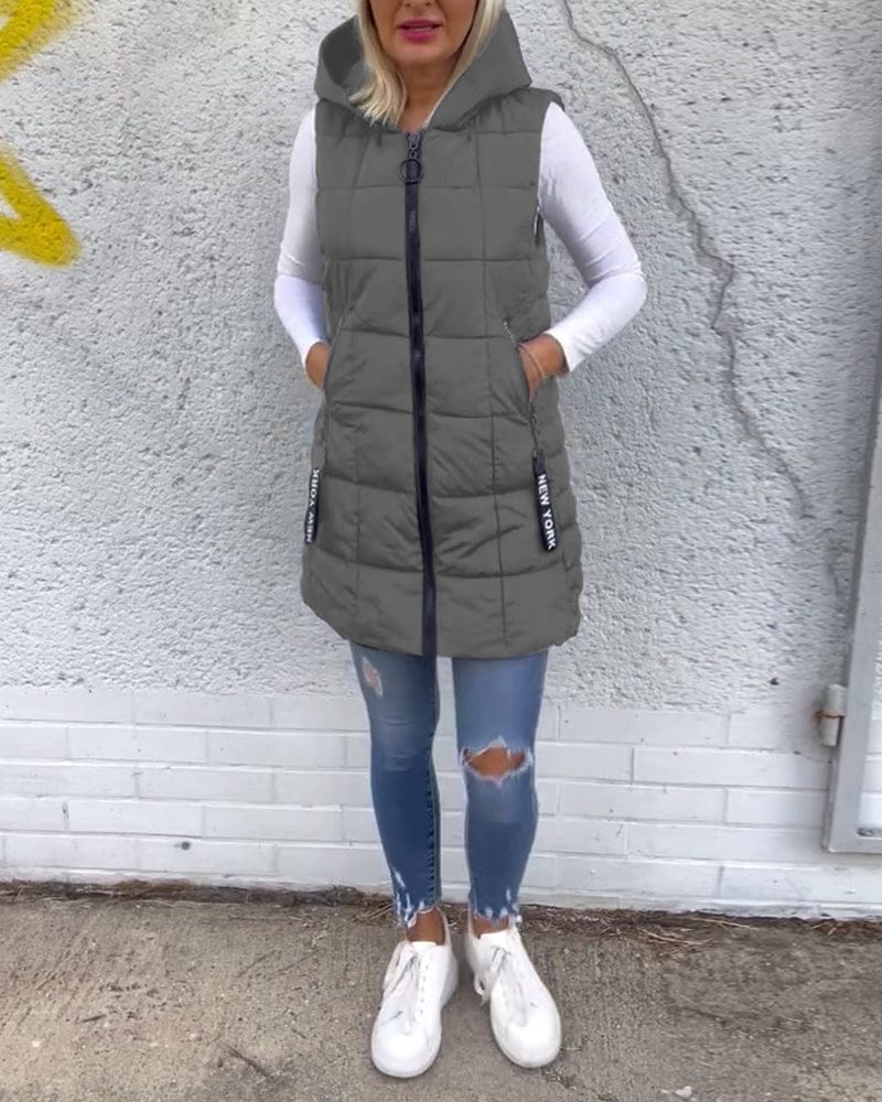 Luxeraum.de Dame yttertøy Grau / S Damen Pufferweste warm und modern – Ikonisches Design