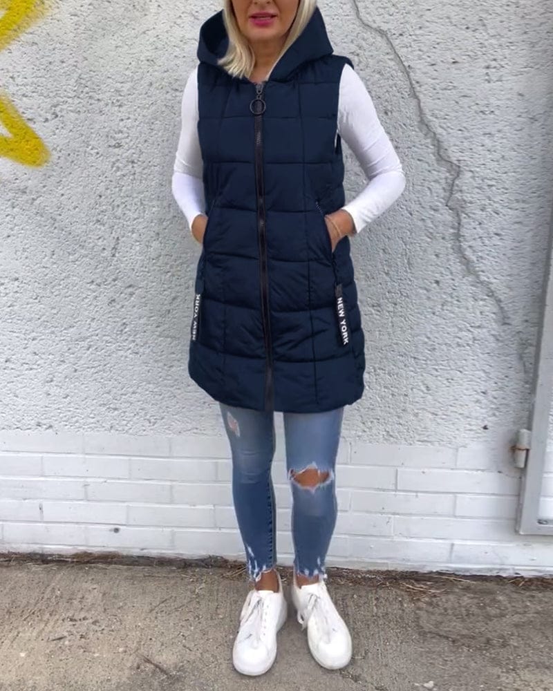Luxeraum.de Dame yttertøy Blau / S Damen Pufferweste warm und modern – Ikonisches Design
