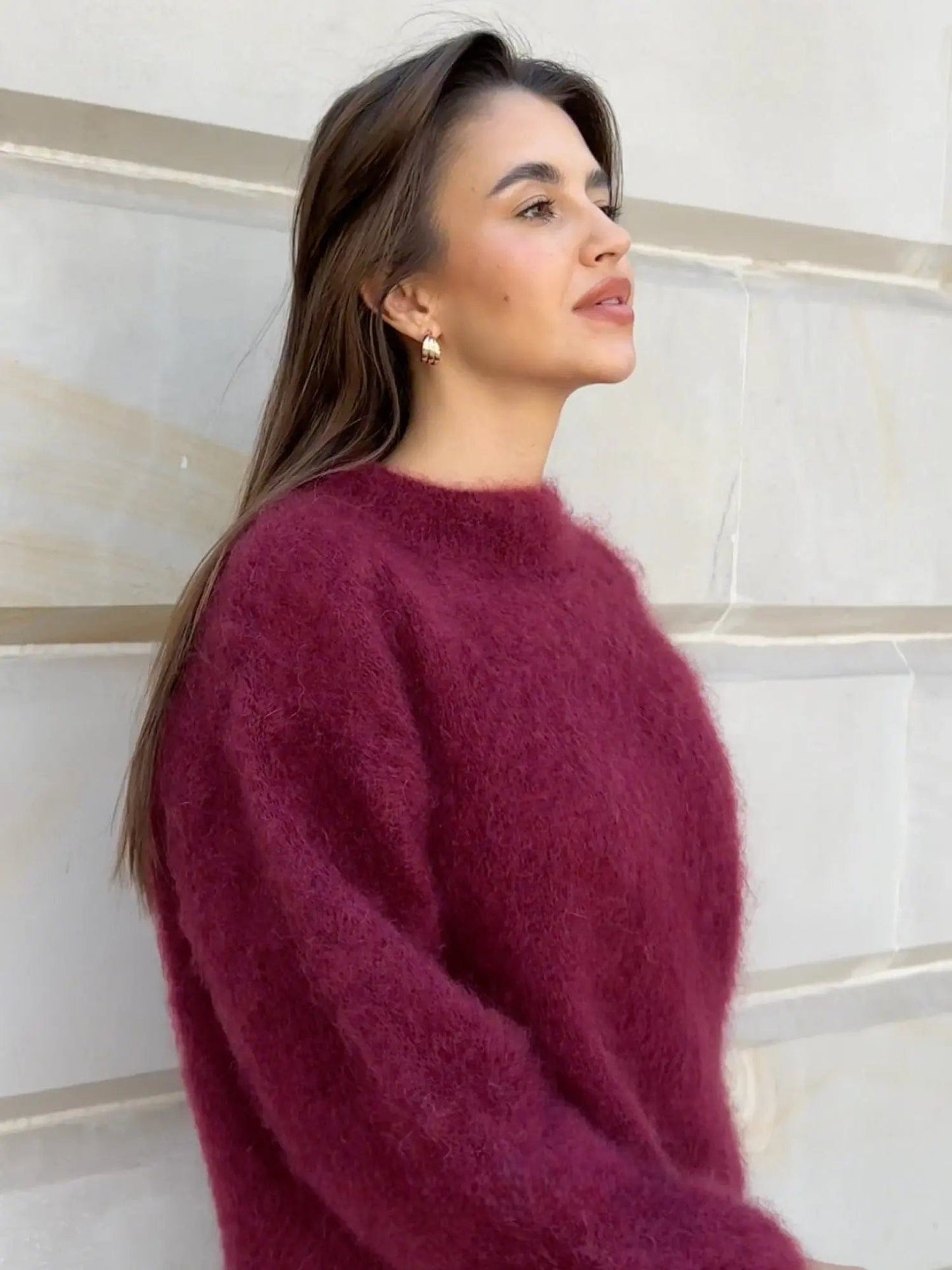 Luxeraum.de Oberteil Damen Pullover aus Mohair – weich, warm, hochwertig