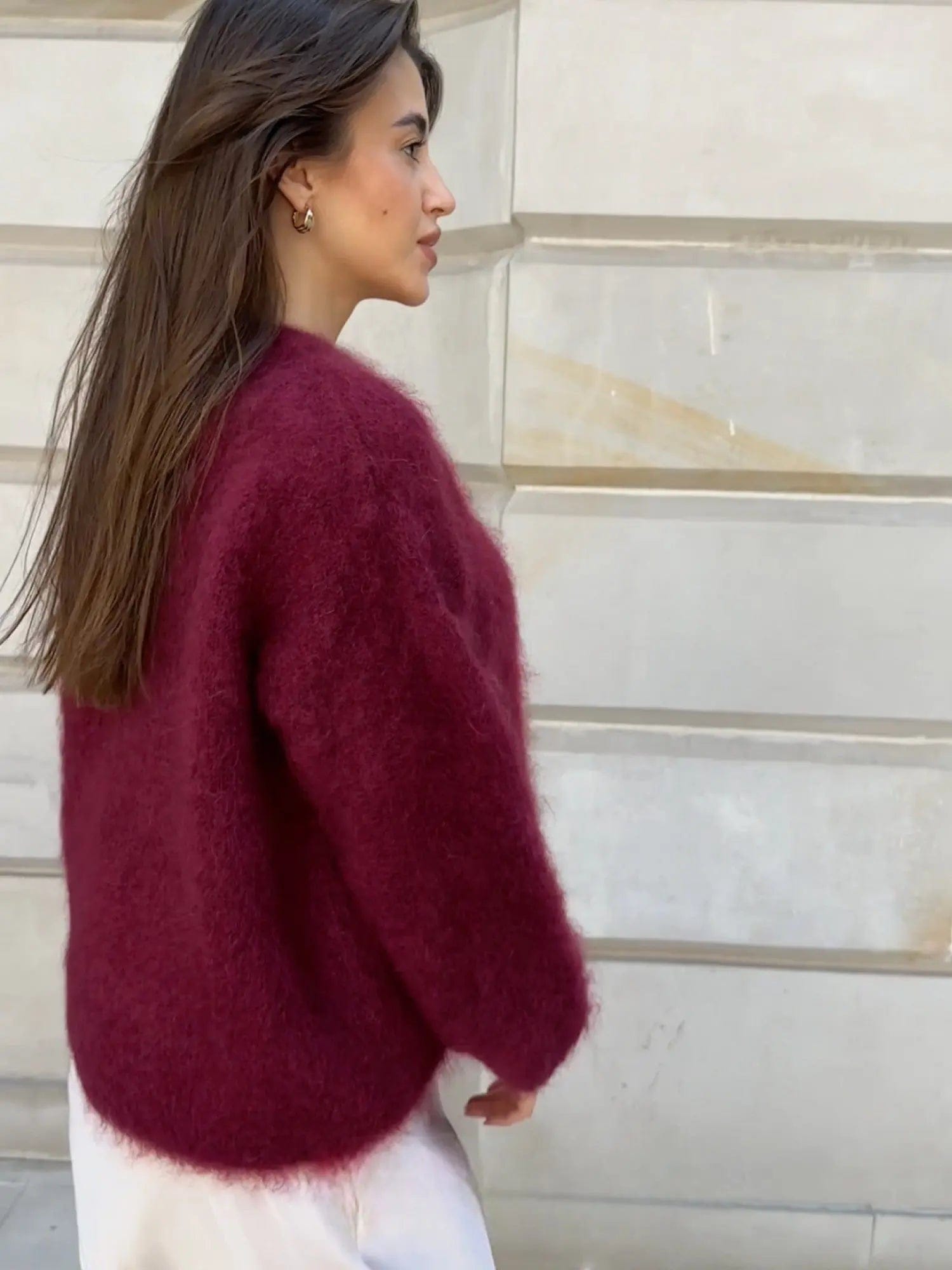 Luxeraum.de Oberteil Damen Pullover aus Mohair – weich, warm, hochwertig