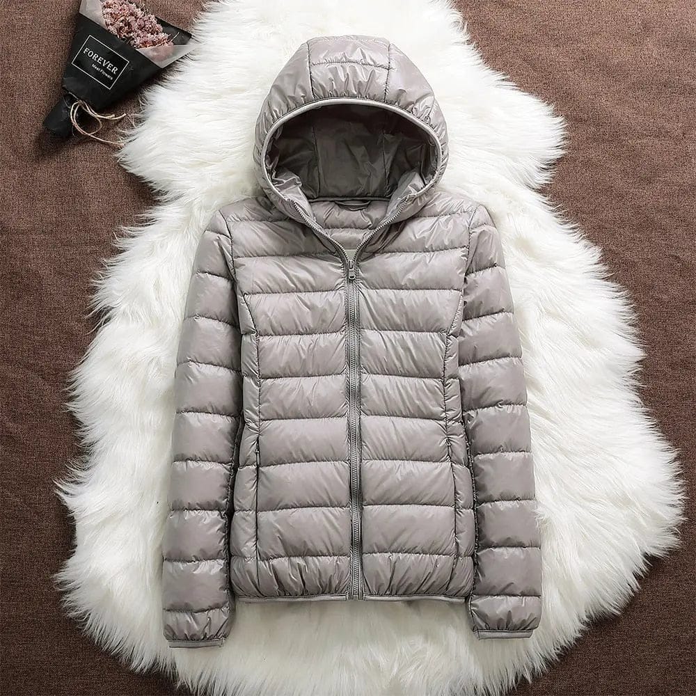 Luxeraum.de Grau / S Damen Regenjacke wasserdicht – leicht & modern