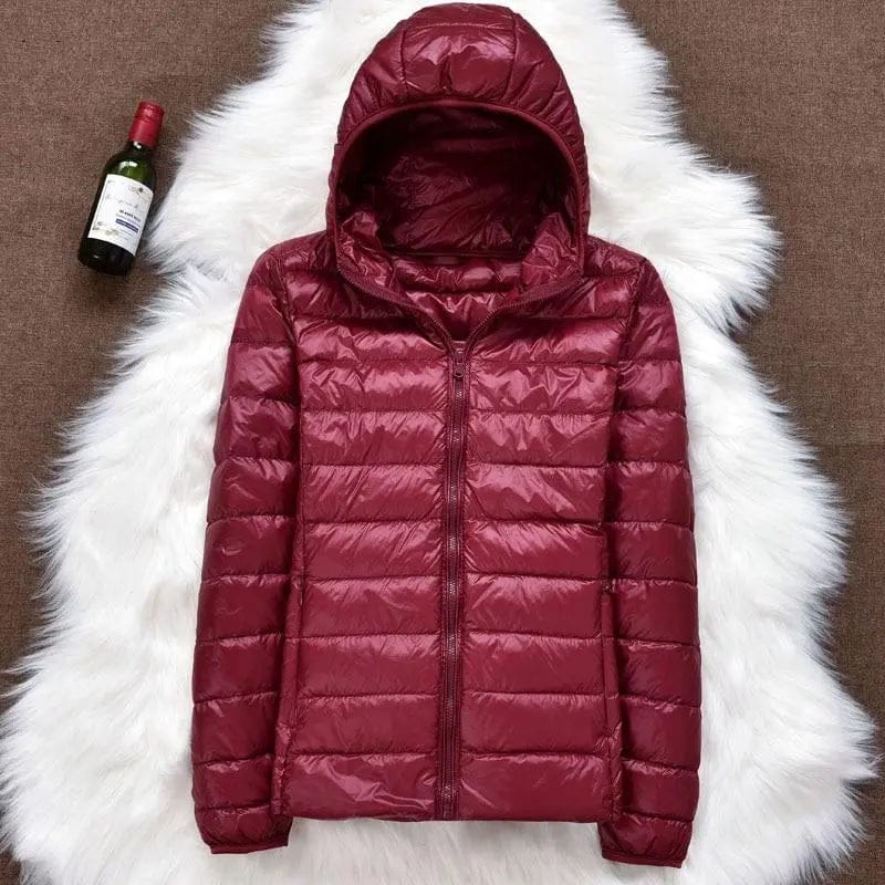 Luxeraum.de Granate / S Damen Regenjacke wasserdicht – leicht & modern