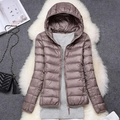 Luxeraum.de Champagne / S Damen Regenjacke wasserdicht – leicht & modern
