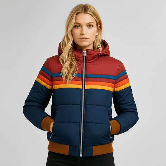 Luxeraum.de Jackets Marineblau / XS Damen Thermojacke winddicht warm – Premium Winterjacke