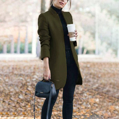 Luxeraum.de Grün / S Damen Trenchcoat elegant – hochwertig & warm für kühle Tage