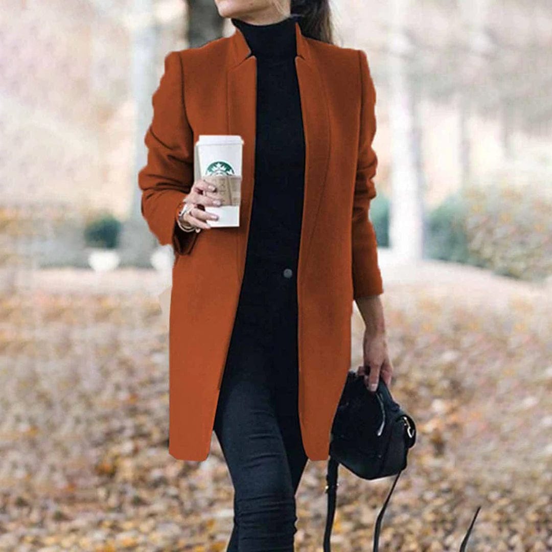 Luxeraum.de Karamell / S Damen Trenchcoat elegant – hochwertig & warm für kühle Tage